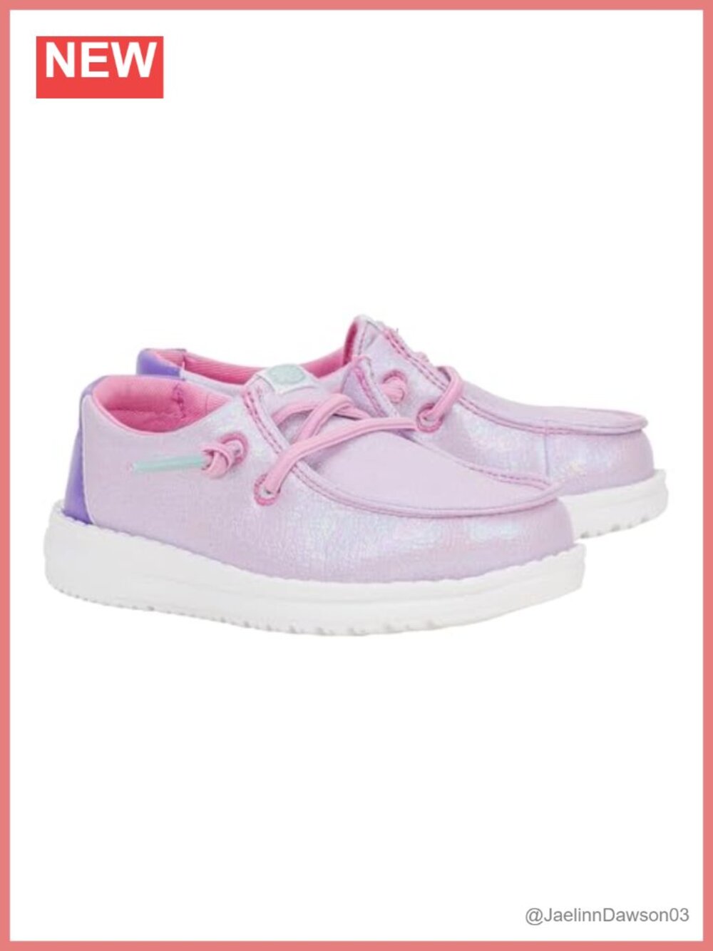 Toddler Girl Iridescent Sparkle Canvas Loafer Flex & Fold Memory Foam